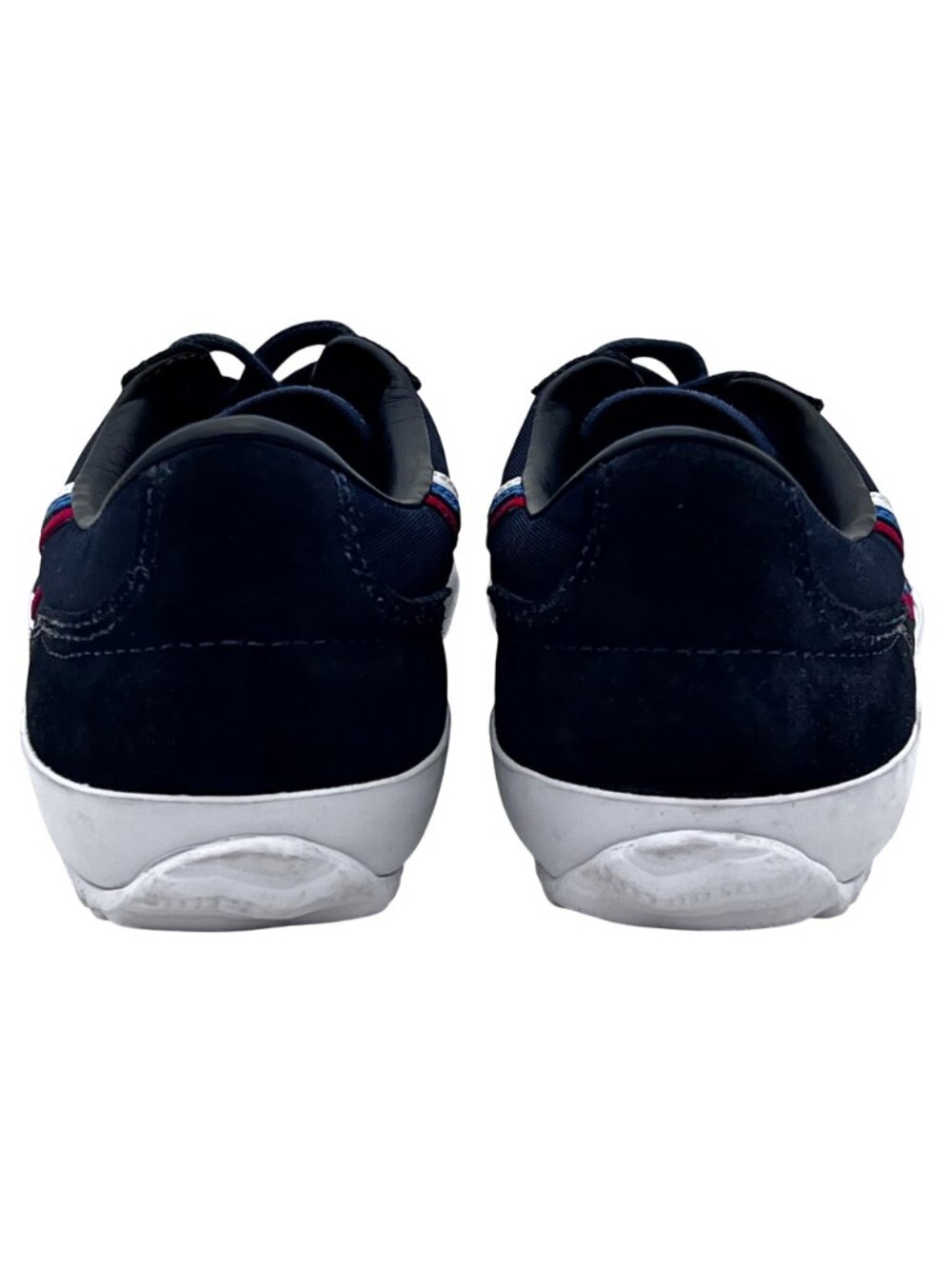 Tory Sport Navy Suede & Fabric Red White Blue Chevron Sneakers Shoes Womens 7 - Picture 7 of 12